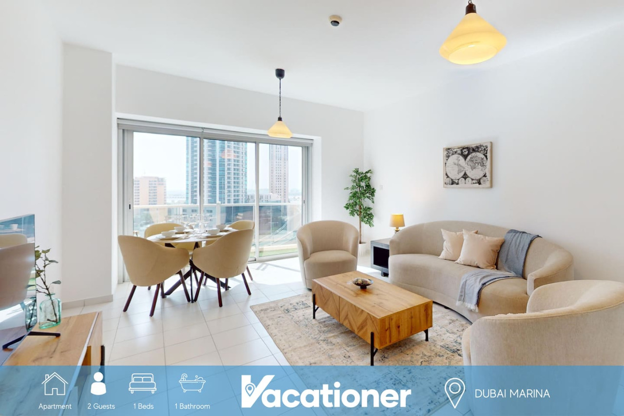 Marina Tower - Chic One Bedroom - Home Rental in Dubai Marina