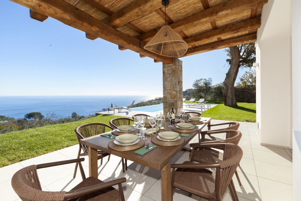 Villa Larita outside area with Swimming Pool, Lounge area, Terrace and Solarium 