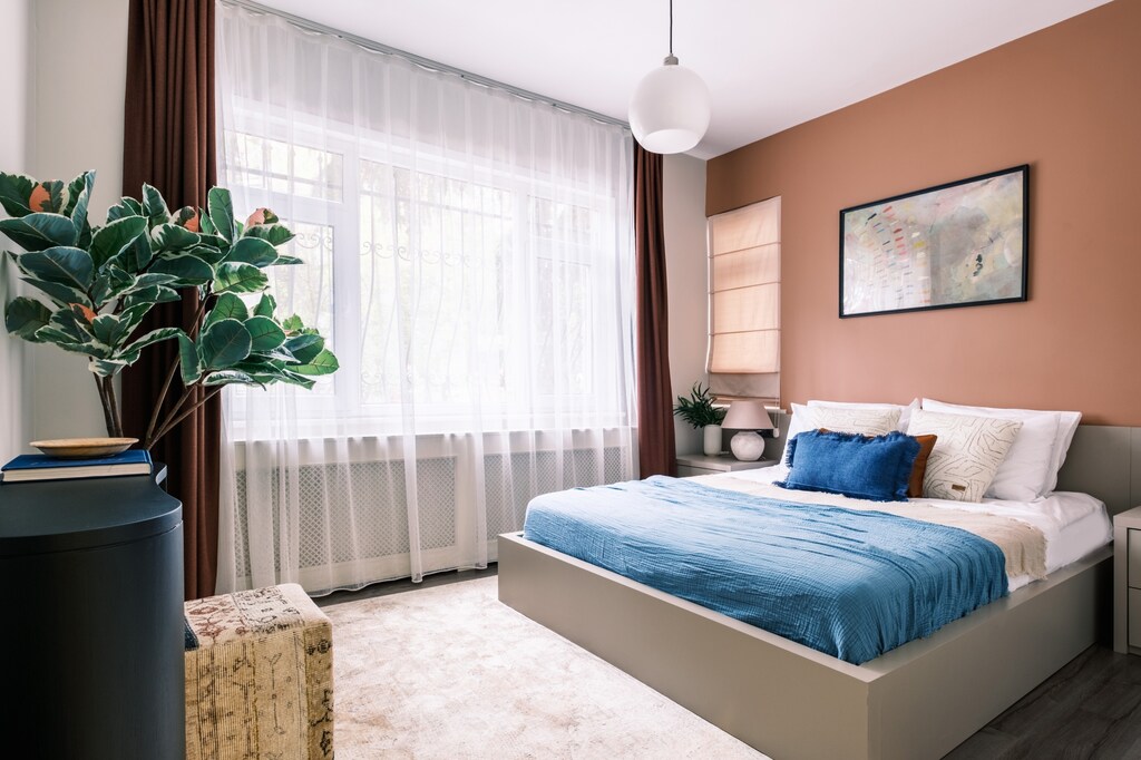 Retreat to our serene and beautifully decorated bedroom for a peaceful getaway.