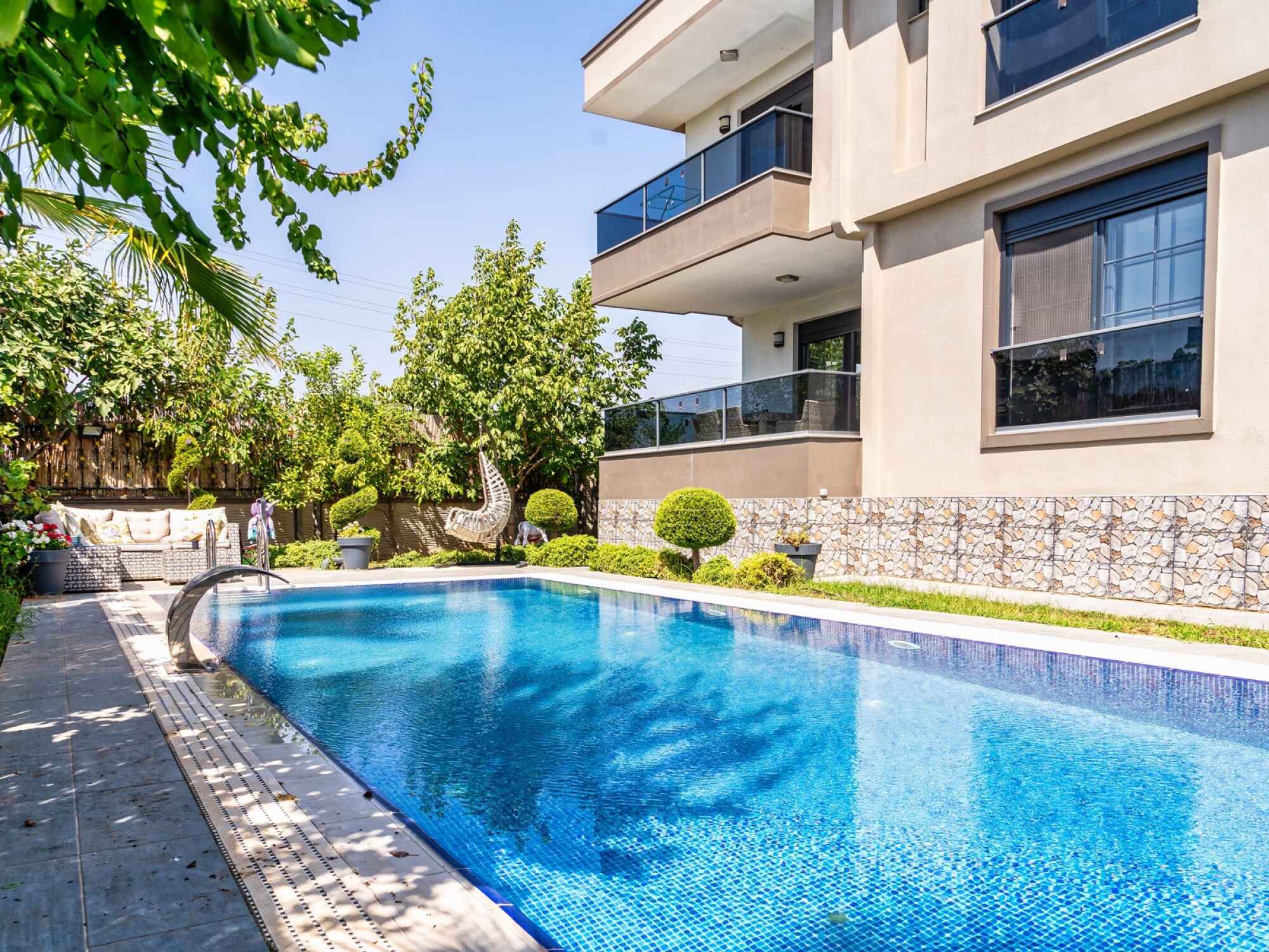 Cool off and have a good time in this wonderful pool.