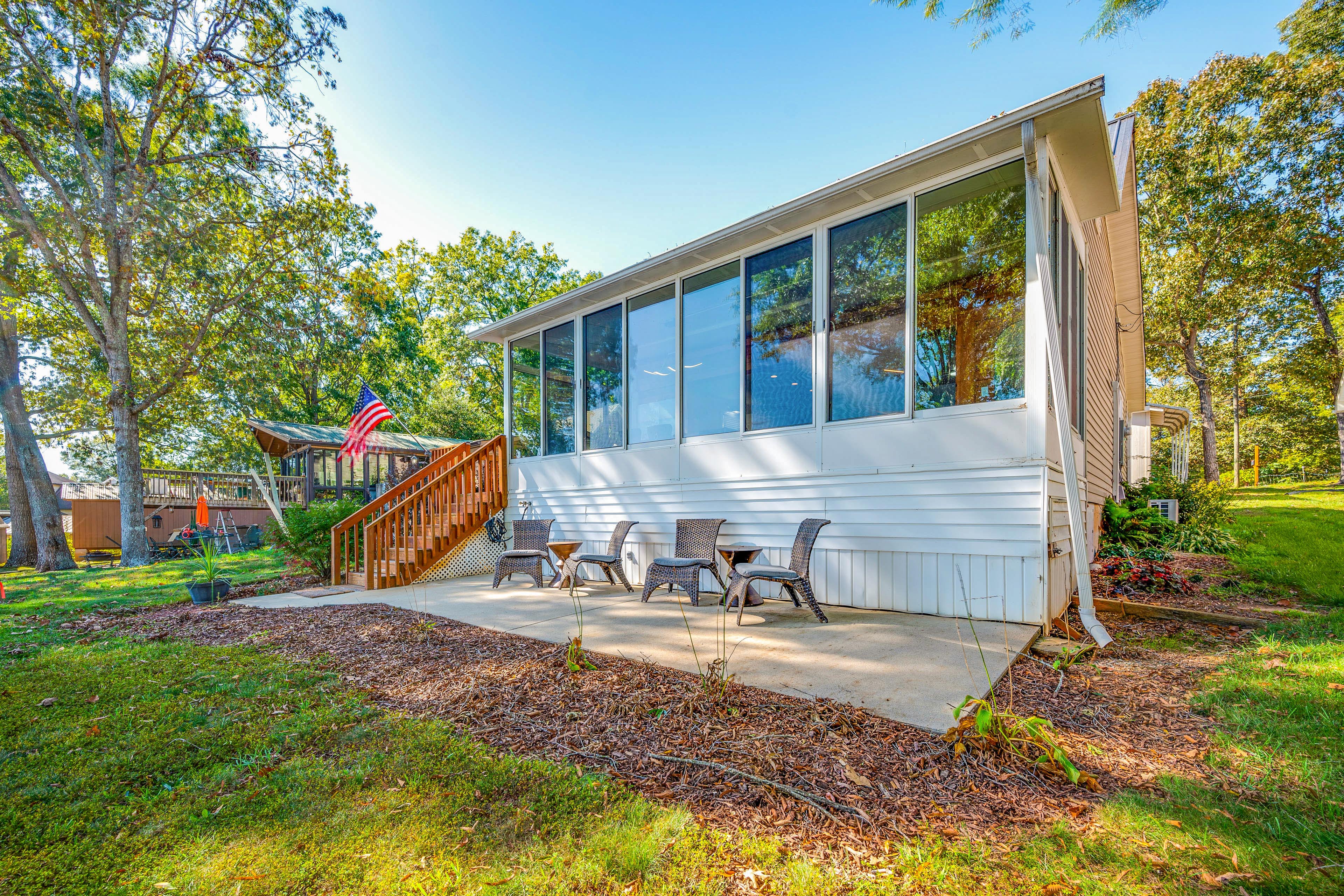 Dock + Views: High Rock Lake Hideaway!