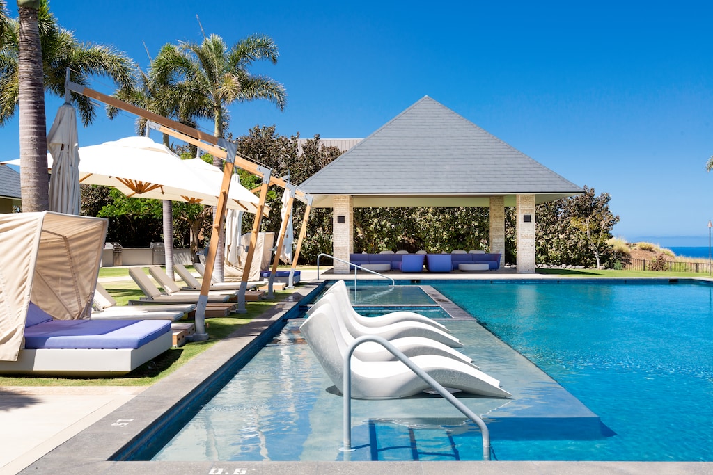 Amaui Villas guests have access to the exclusive Hapuna Park  - Large lap pool, loungers, modern fitness and 150 foot water slide.