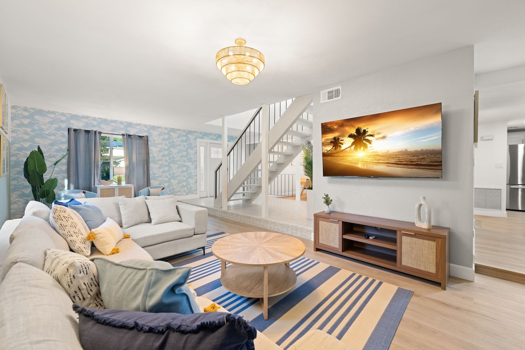 With a 65 inch Smart TV