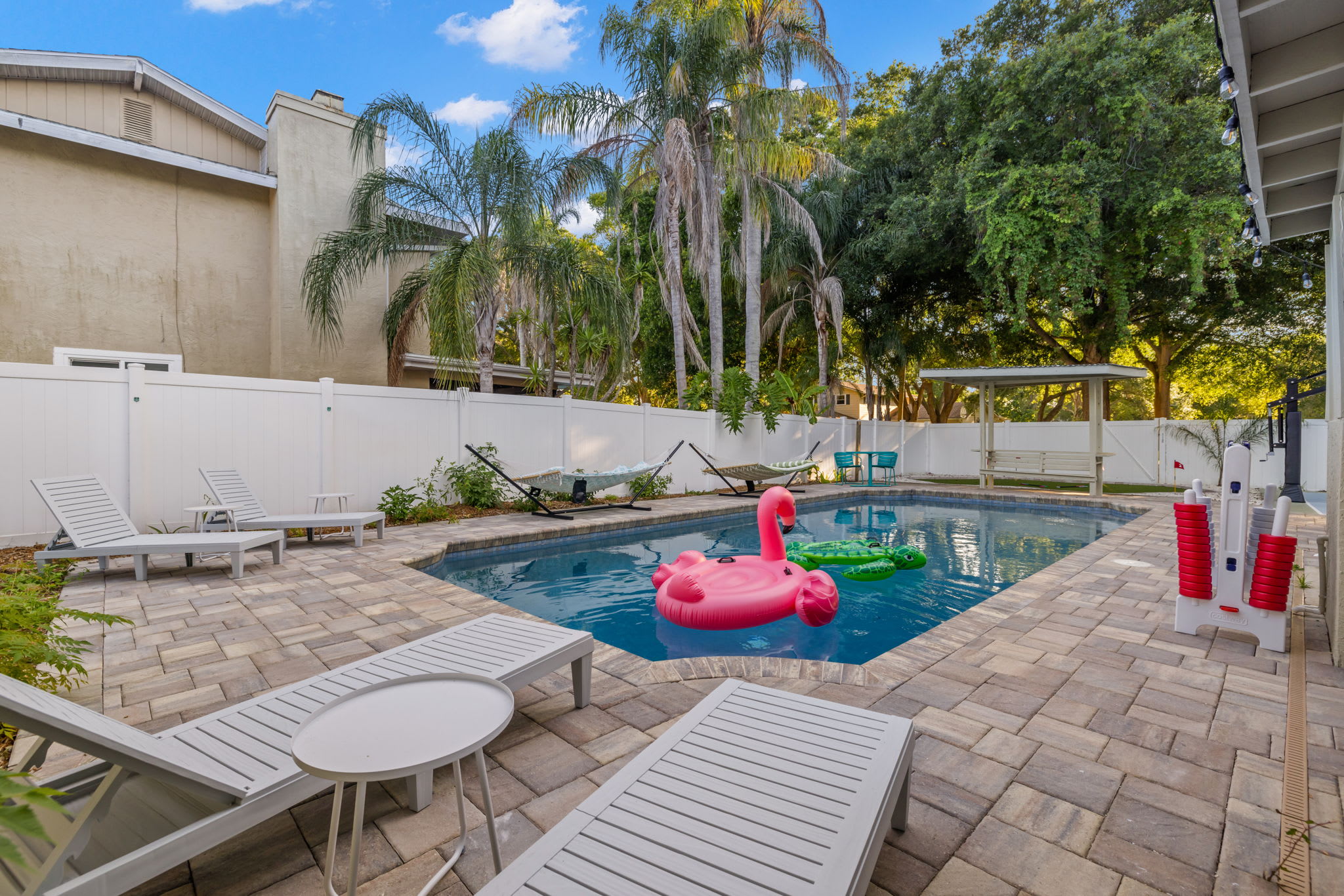 Relax and unwind by our serene private pool