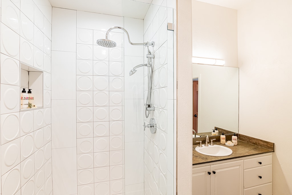 Bedroom 5 Private Bath with Two Shower Heads