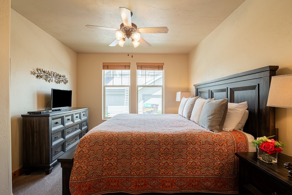 With dresser space perfect for clothing storage