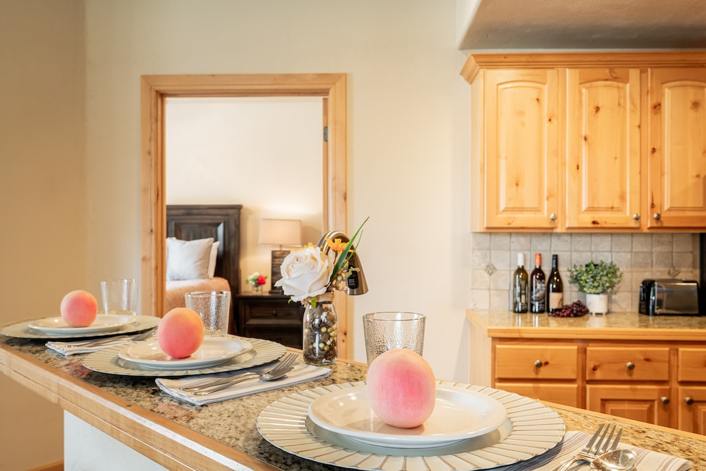 Bar top seating for 3