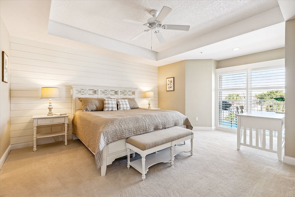Step into the master bedroom with a king-size bed, where plush bedding and soft lighting promise a peaceful night's sleep.