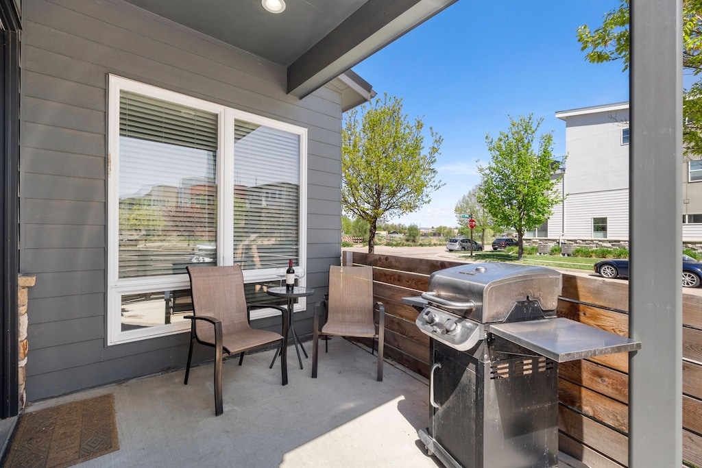 844 Jerome St. (Unit 4) | Main Floor Patio with BBQ Grill