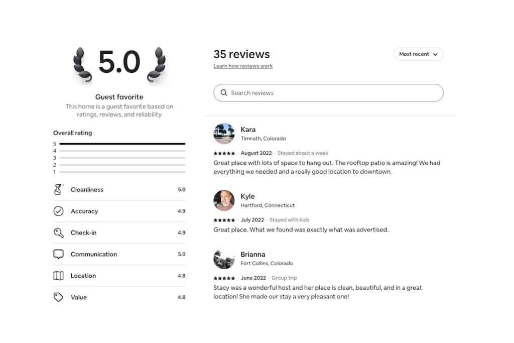 5-Star Guest Reviews ⭐️⭐️⭐️⭐️⭐️