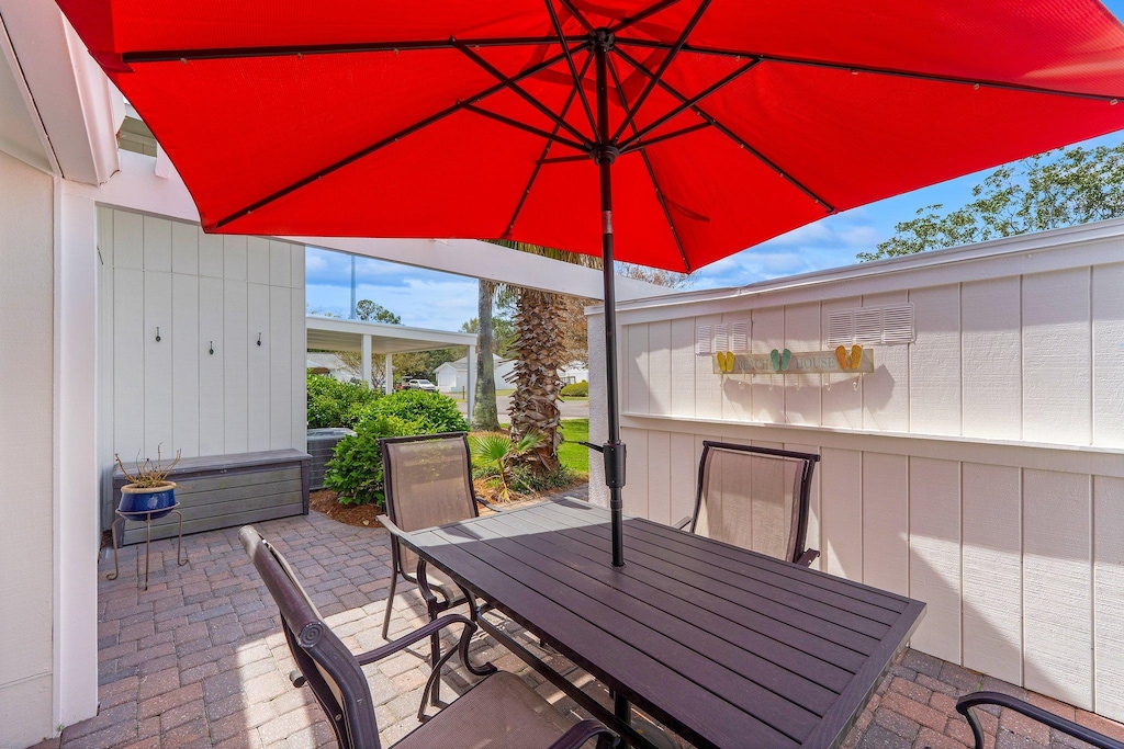 Front Patio Seating with BBQ Grill