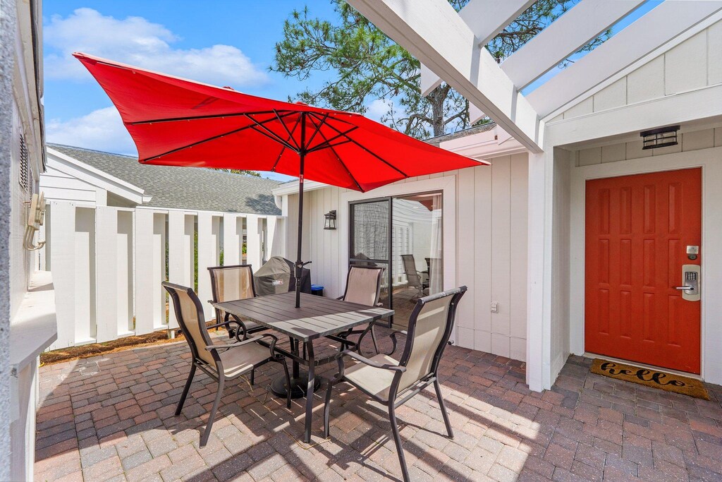Front Patio Seating with BBQ Grill