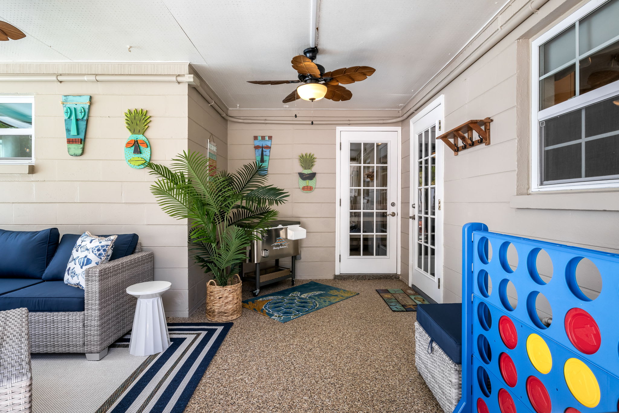 Challenge your friends to a game on our giant cornhole – perfect for hours of outdoor fun!