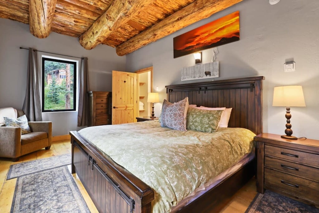 Seven comfortable and inviting bedrooms are spread throughout the house ensuring all will get a quiet night’s rest.