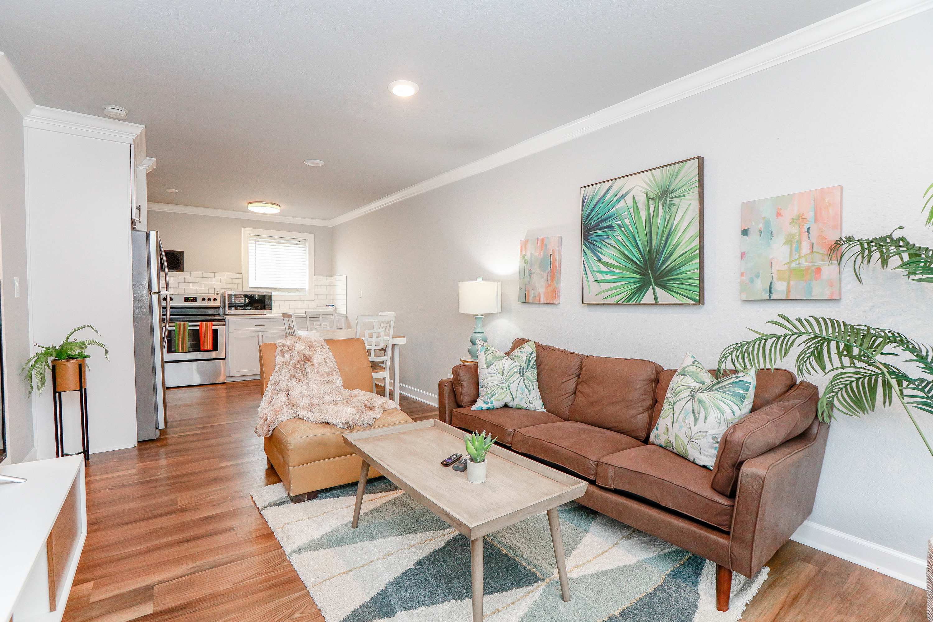Living space that opens to the kitchen Living space that opens to the kitchen