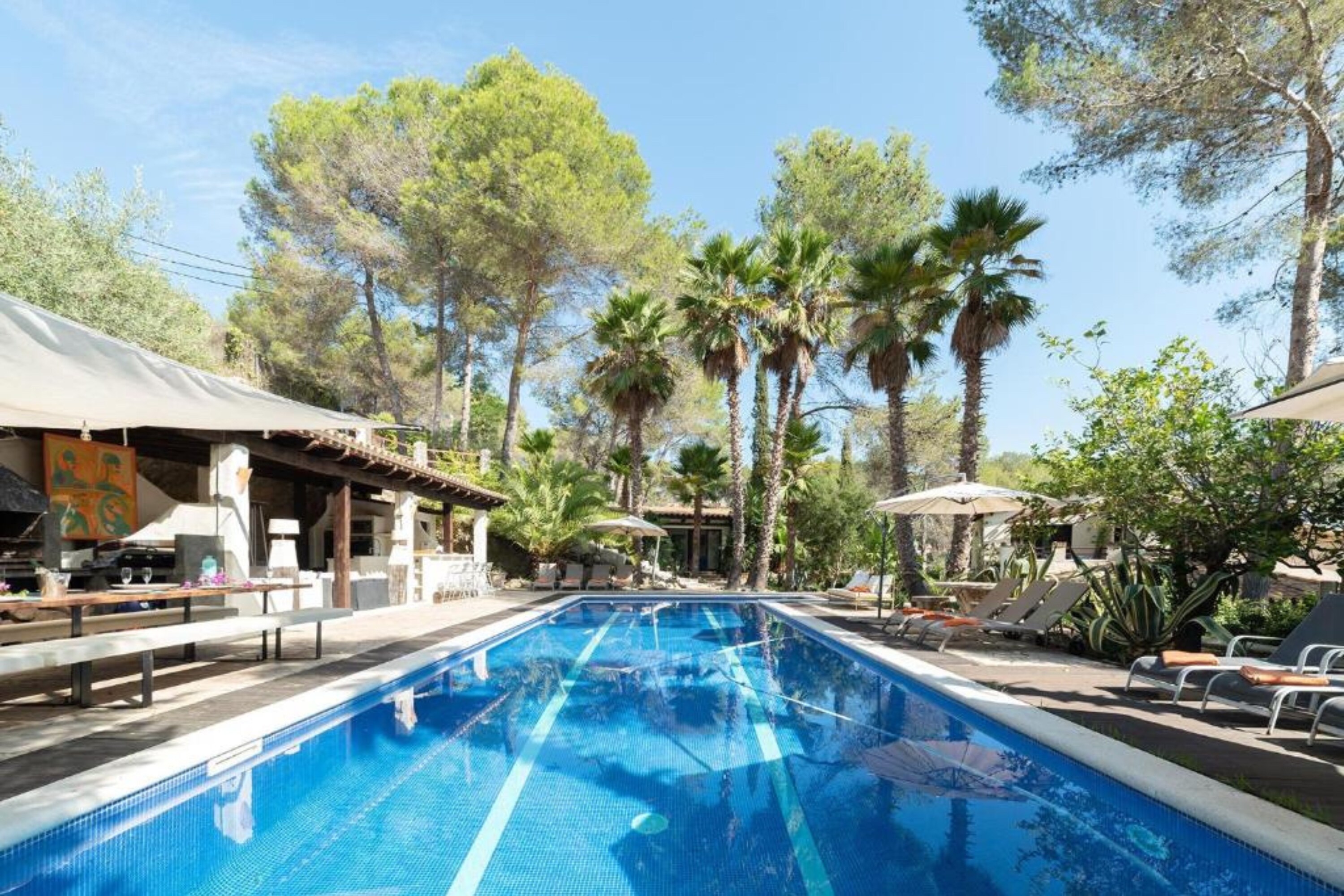 Swimming pool of Sitges Villa Pines.