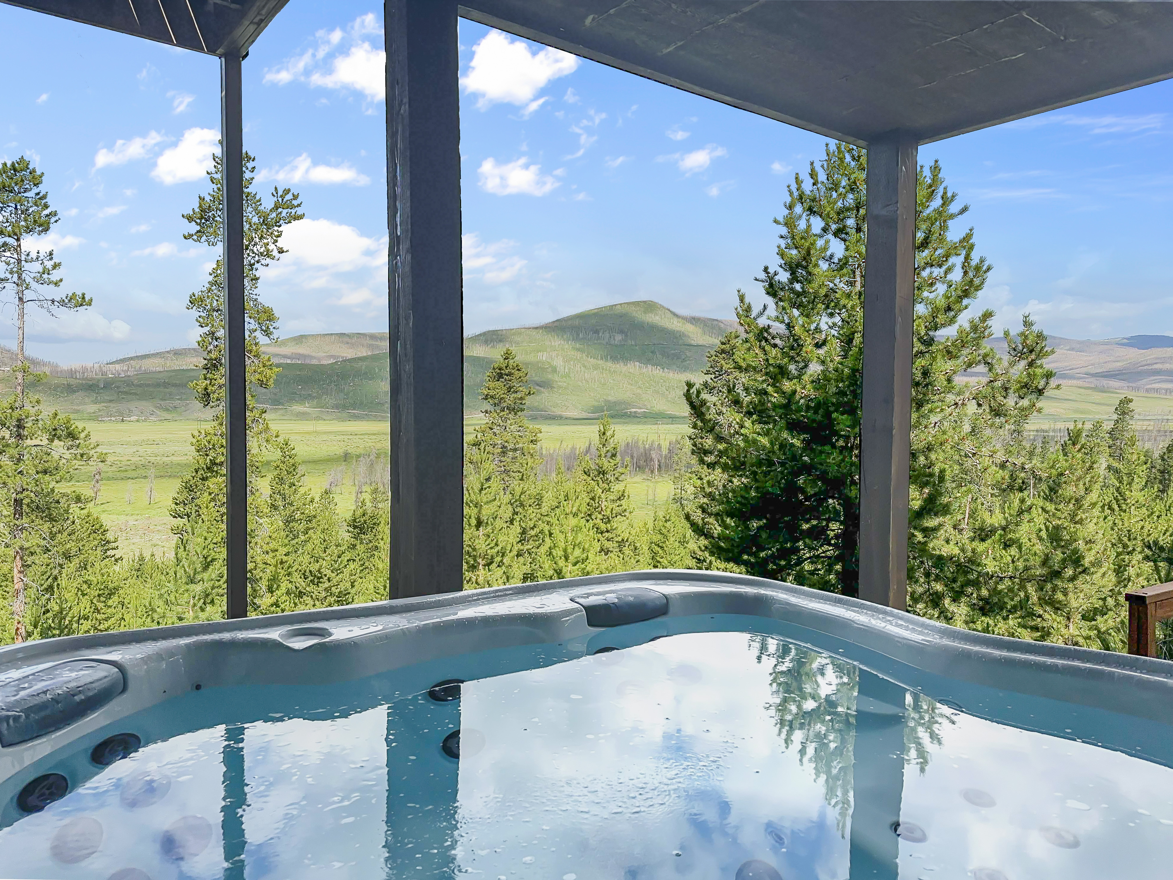 Private Hot Tub with unforgettable views