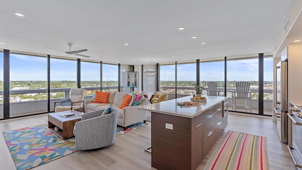 This 8th floor condo overlooks Siesta Key and is beautifully decorated - making for a comfortable retreat at Siesta Key Beach.