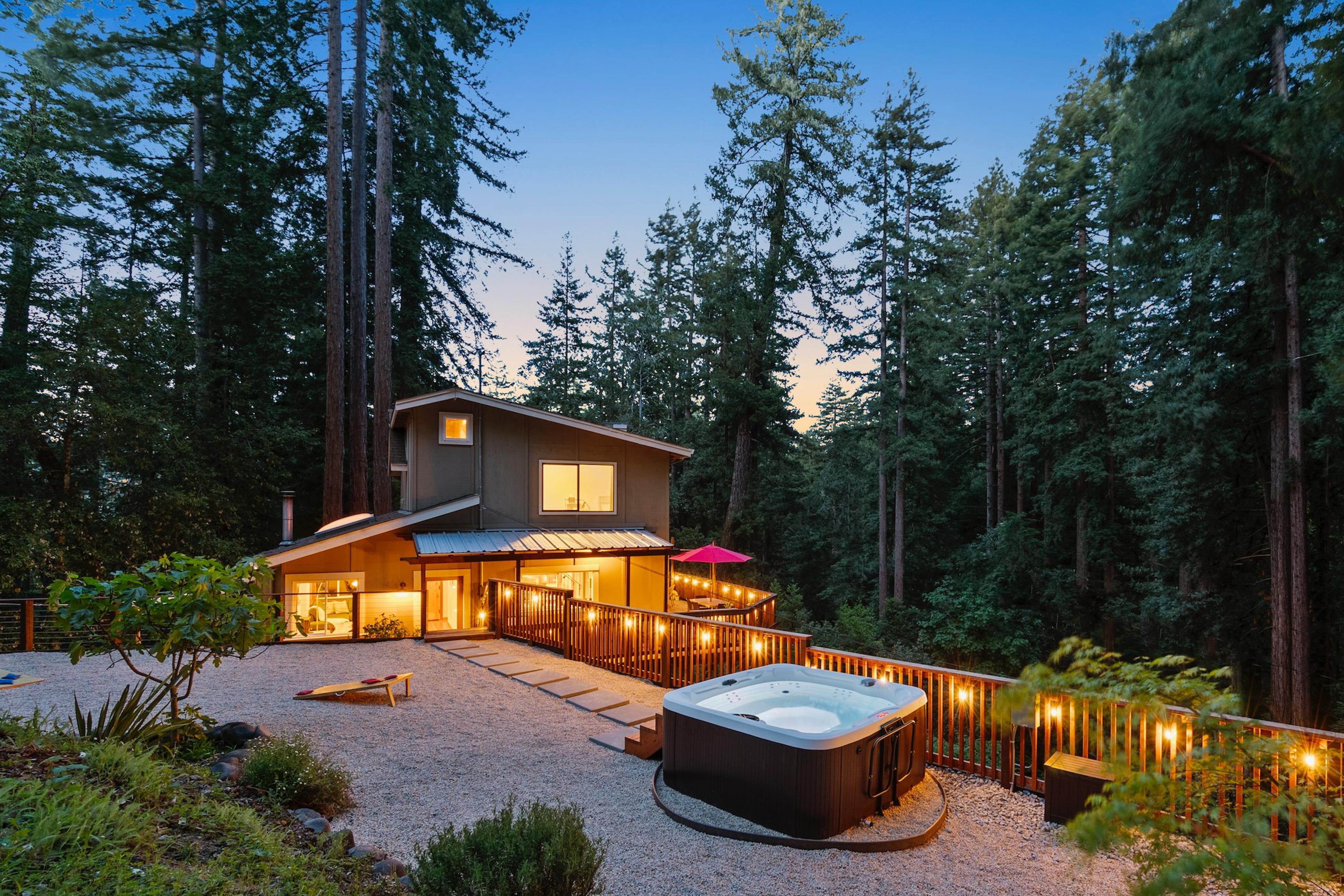 Property Image 1 - Redwood Oasis - Eco-luxury cabin with hot tub in the Santa Cruz Mountains