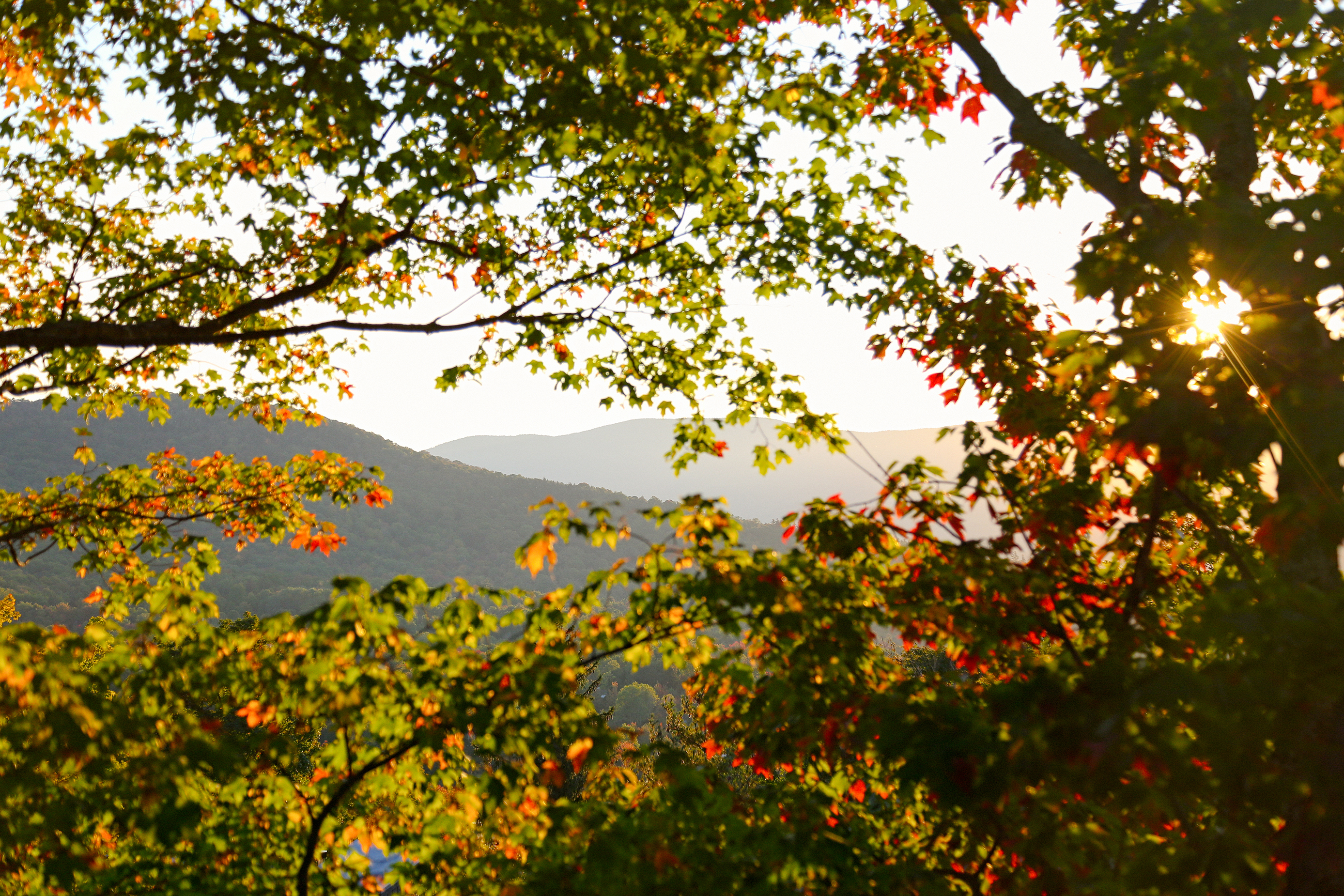 Stunning views of the Green Mountains from the deck