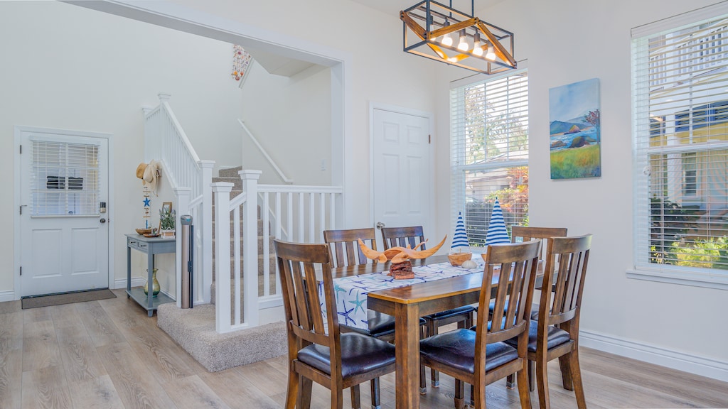 Appetizers with a view or set up for a boisterous game night.