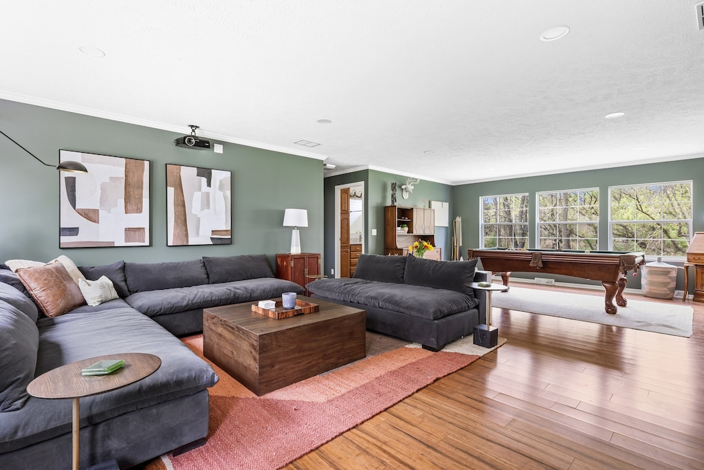 Unwind in style with plush furnishings and plenty of natural light.