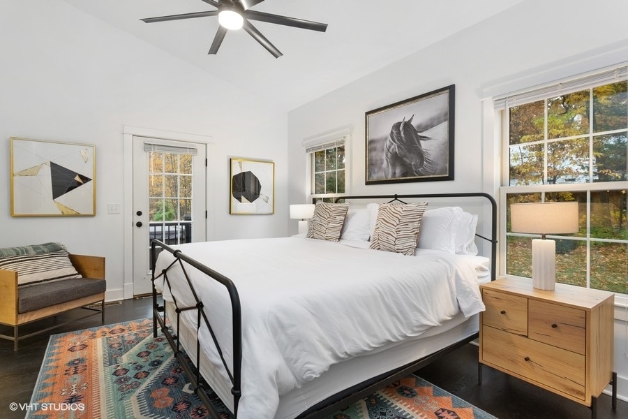 Every bedroom boasts hotel-quality linens and specially sourced décor.