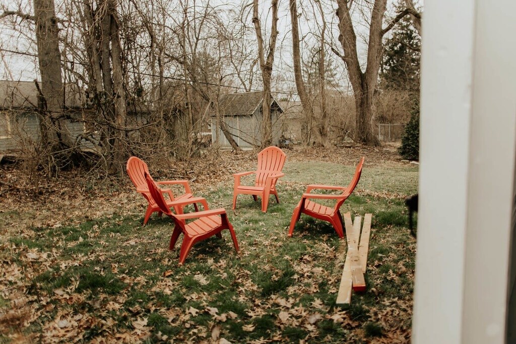 Step outside and bask in the beauty of the outdoors. Grab a seat and immerse yourself in the tranquility of nature.