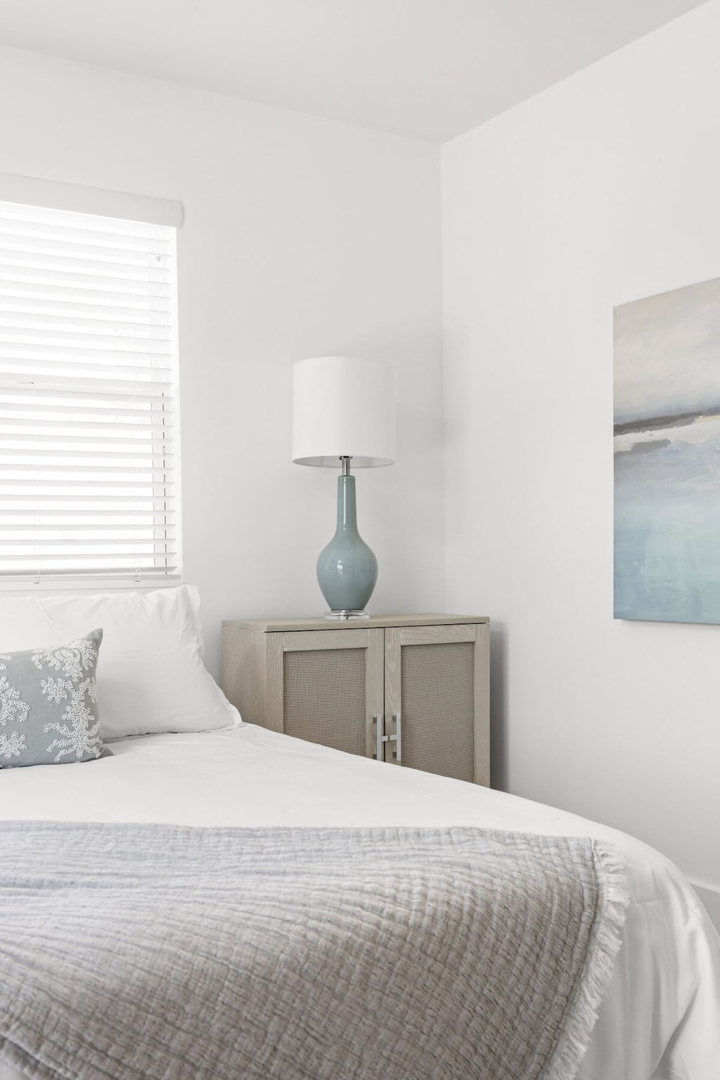 Bright and airy space with a serene vibe, perfect for restful nights in Indy!