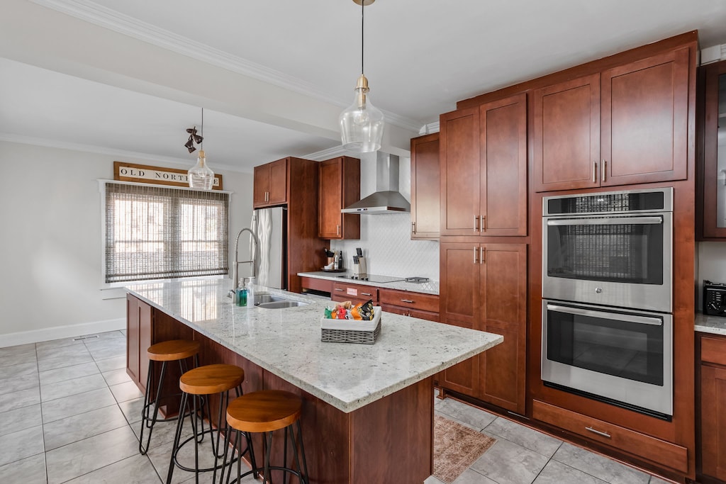 Kitchen: Stylish granite island with modern appliances, perfect for culinary adventures!
