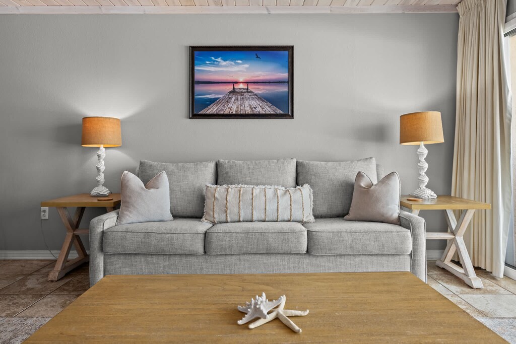 The couch opens up into a Queen-sized commercial sleeper.