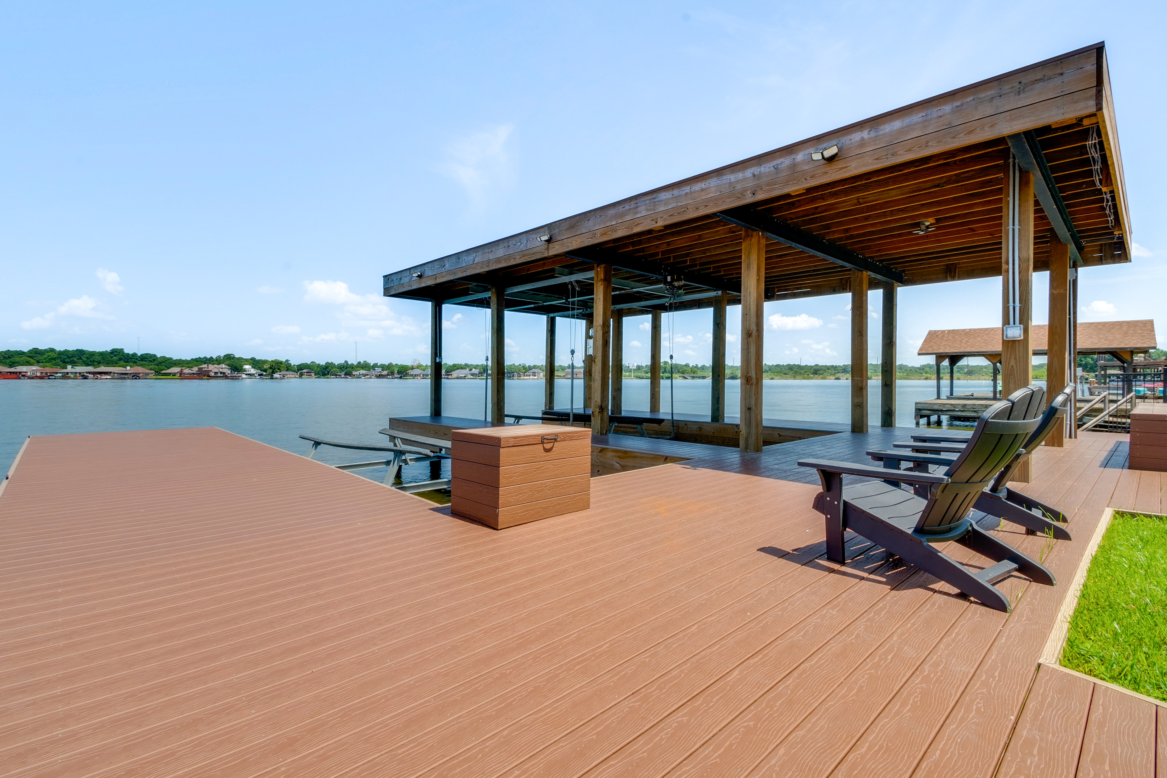 Property Image 2 - Conroe Lake House: Luxe Pool, Private Dock & Games