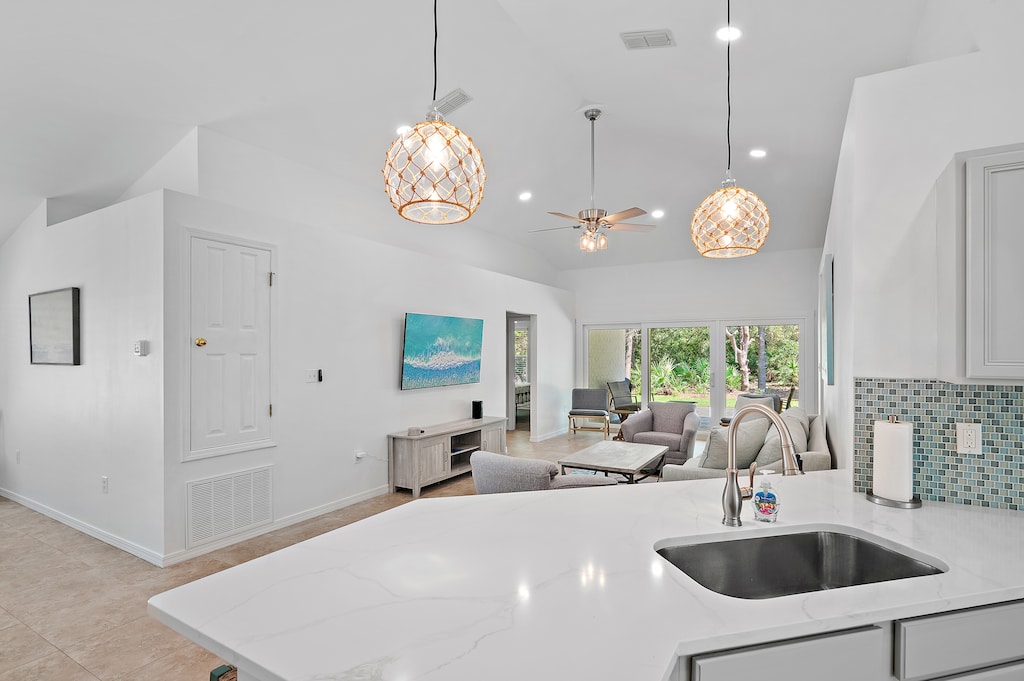 Kitchen to living room