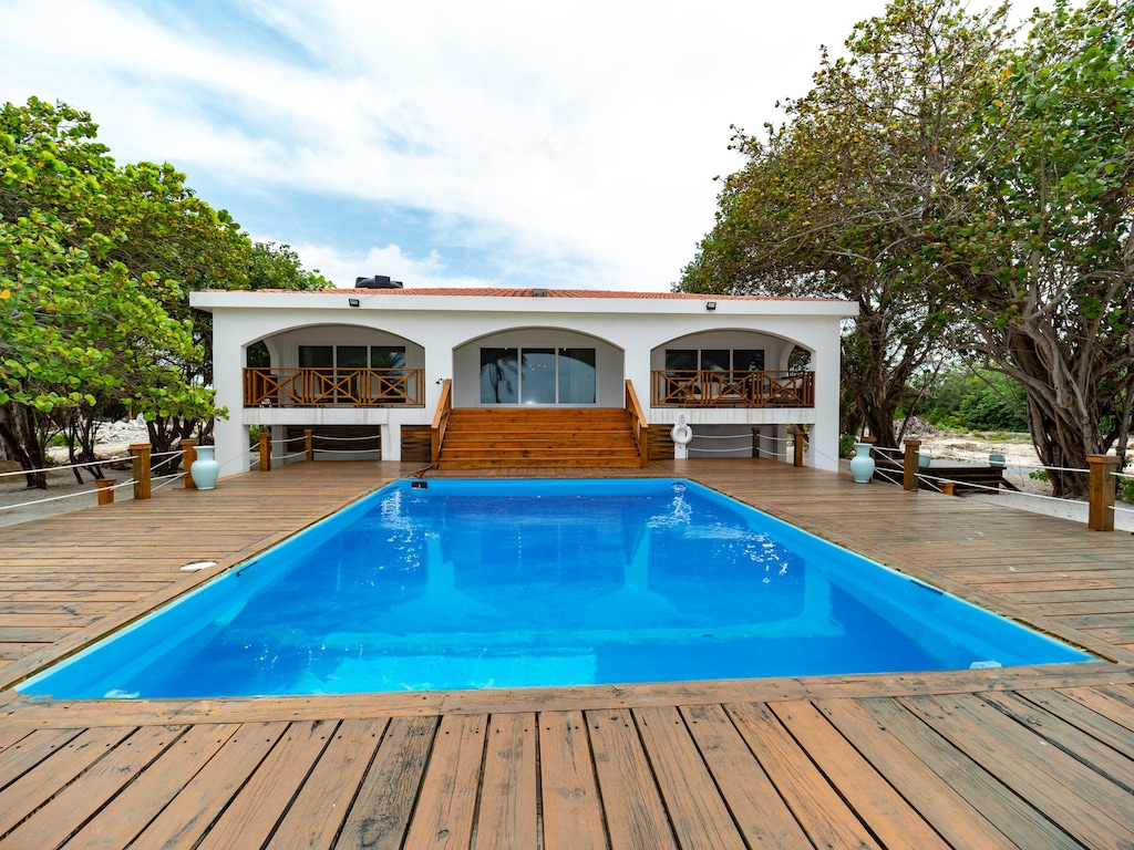 Private pool just steps from the house