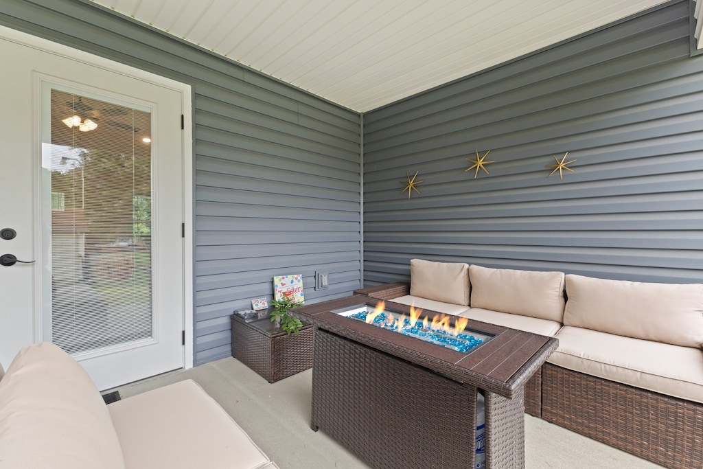 Patio | charming seating area