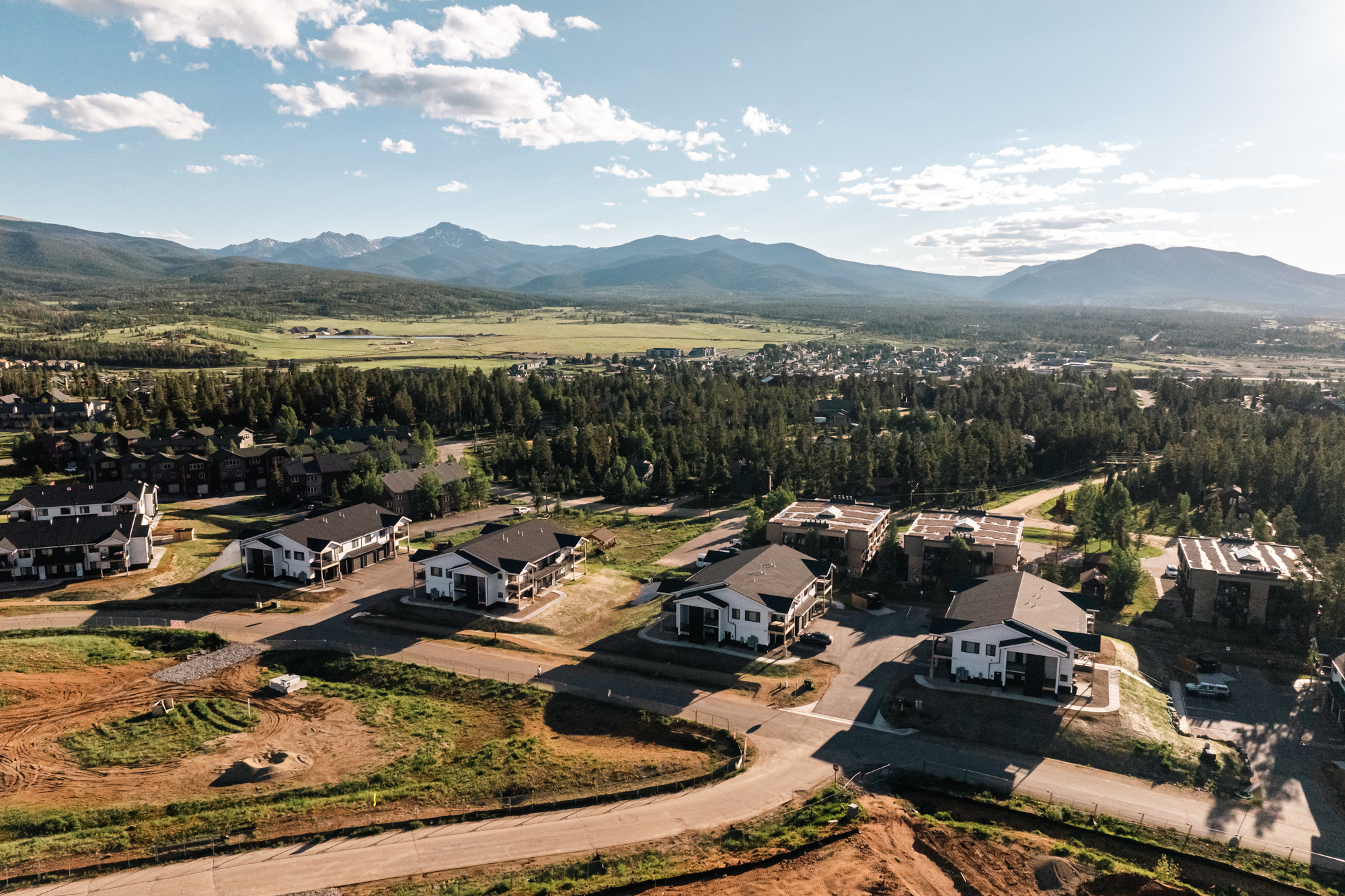 Aerial of neighborhood and Fraser Valley areas