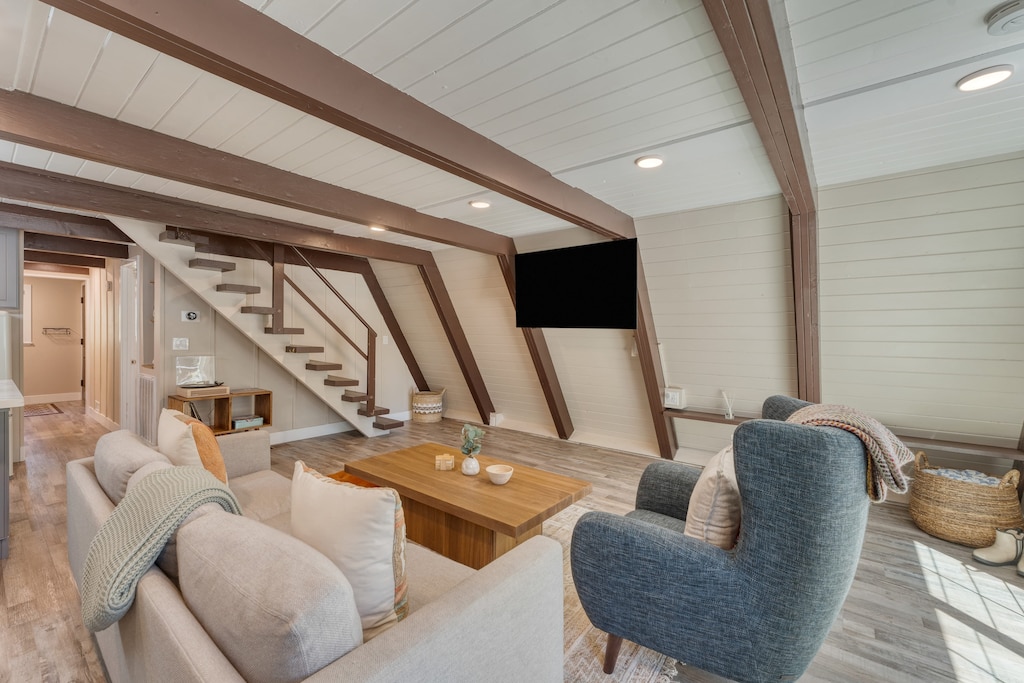 Spacious living area.