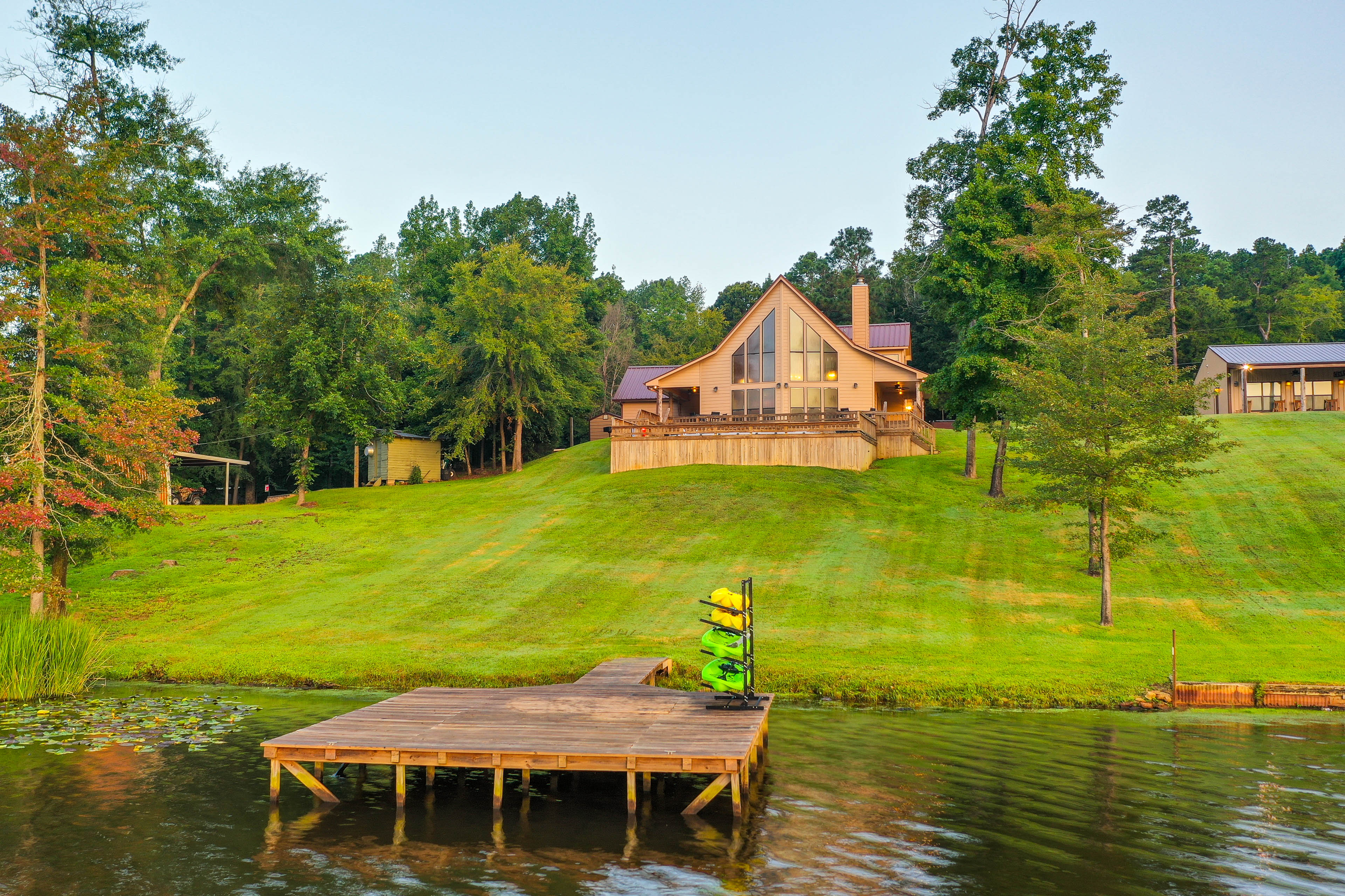 Property Image 2 - Lakefront Gladewater Retreat w/ Dock + Hot Tub!