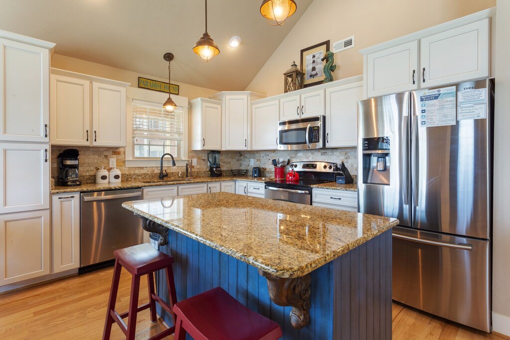 Head to the fully equipped Kitchen to whip up something delicious that everyone will enjoy.