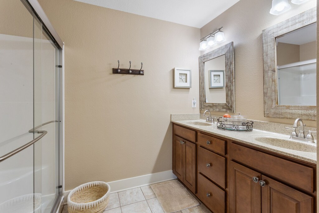 The Full Master Bathroom offers luxury and privacy throughout your stay.