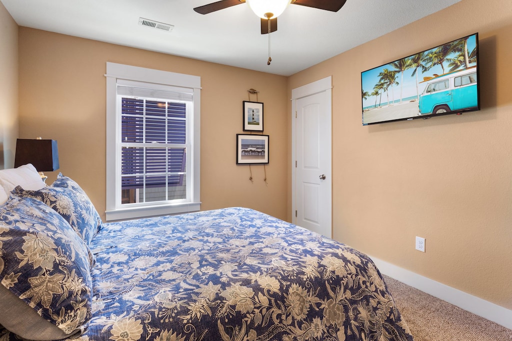 A Queen Bedroom offers even more cozy space to relax.