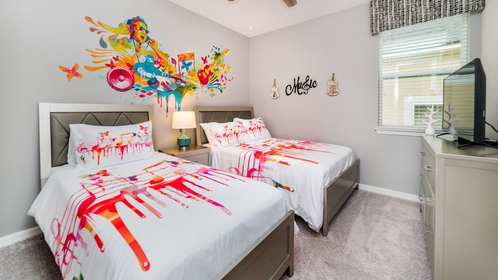 Twin/Double Bedroom 3 Upstairs
Shared Bathroom 
Tub/Shower Combo