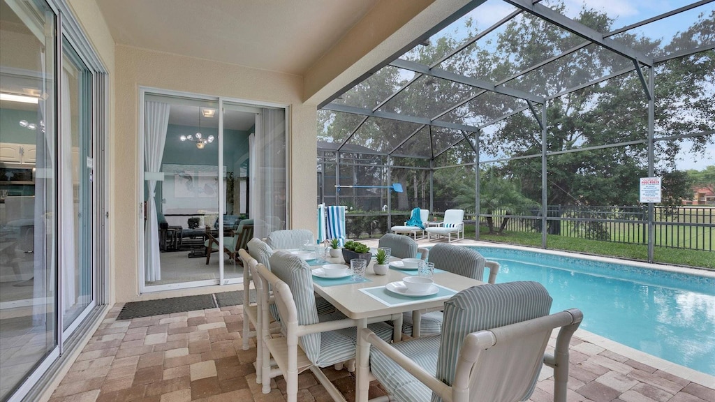 Patio Dining
55" Smart TV added to the pool deck