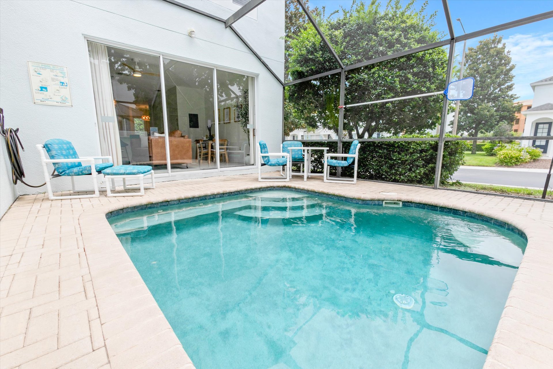 Relax and unwind in your private pool, complete with a heated option for year-round enjoyment!