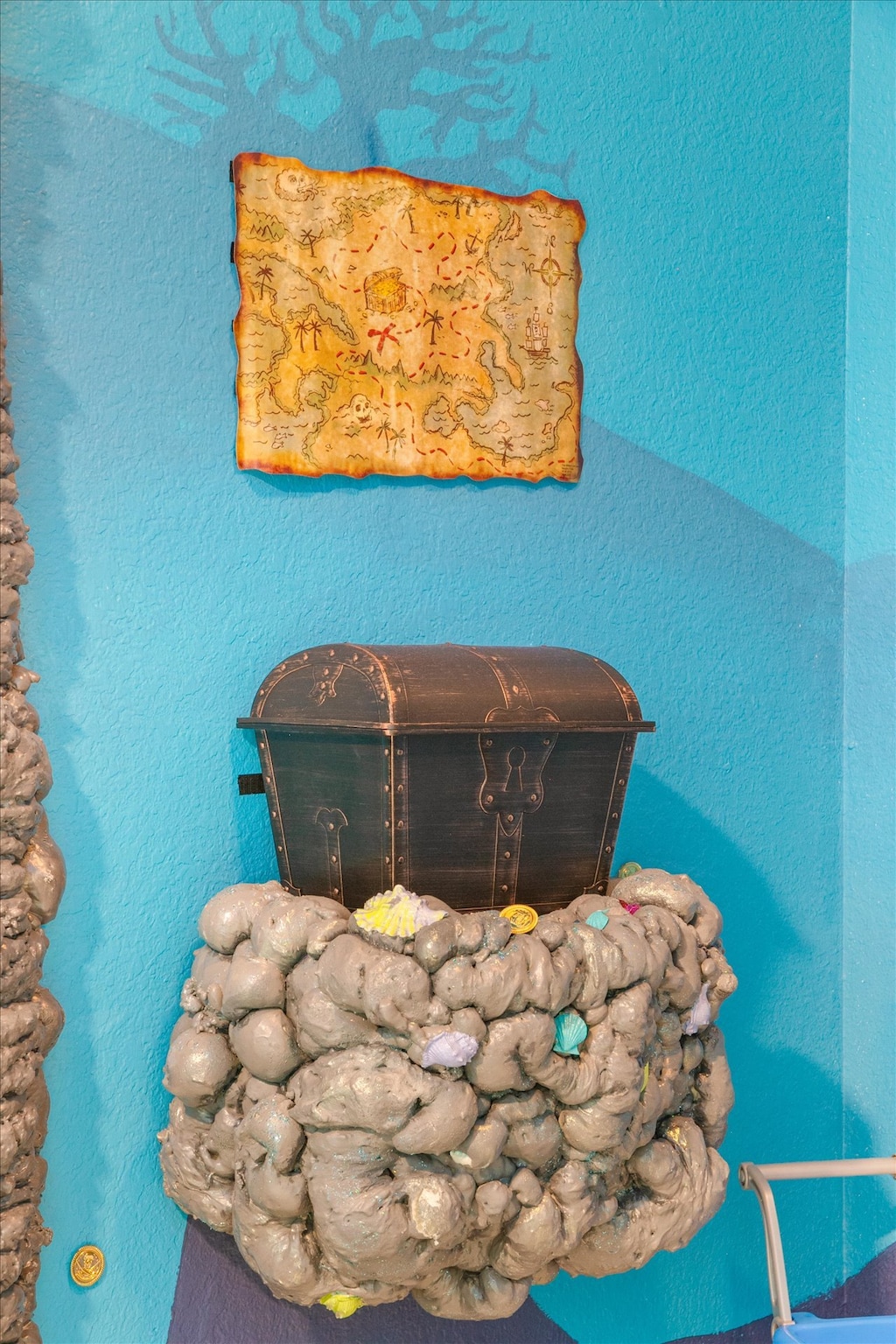 X marks the spot! My young pirate friend, will you and your trusty parents uncover the chest and reveal its hidden secrets?