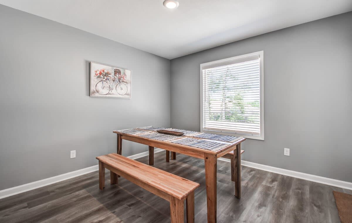 Classic Wooden Table with benches