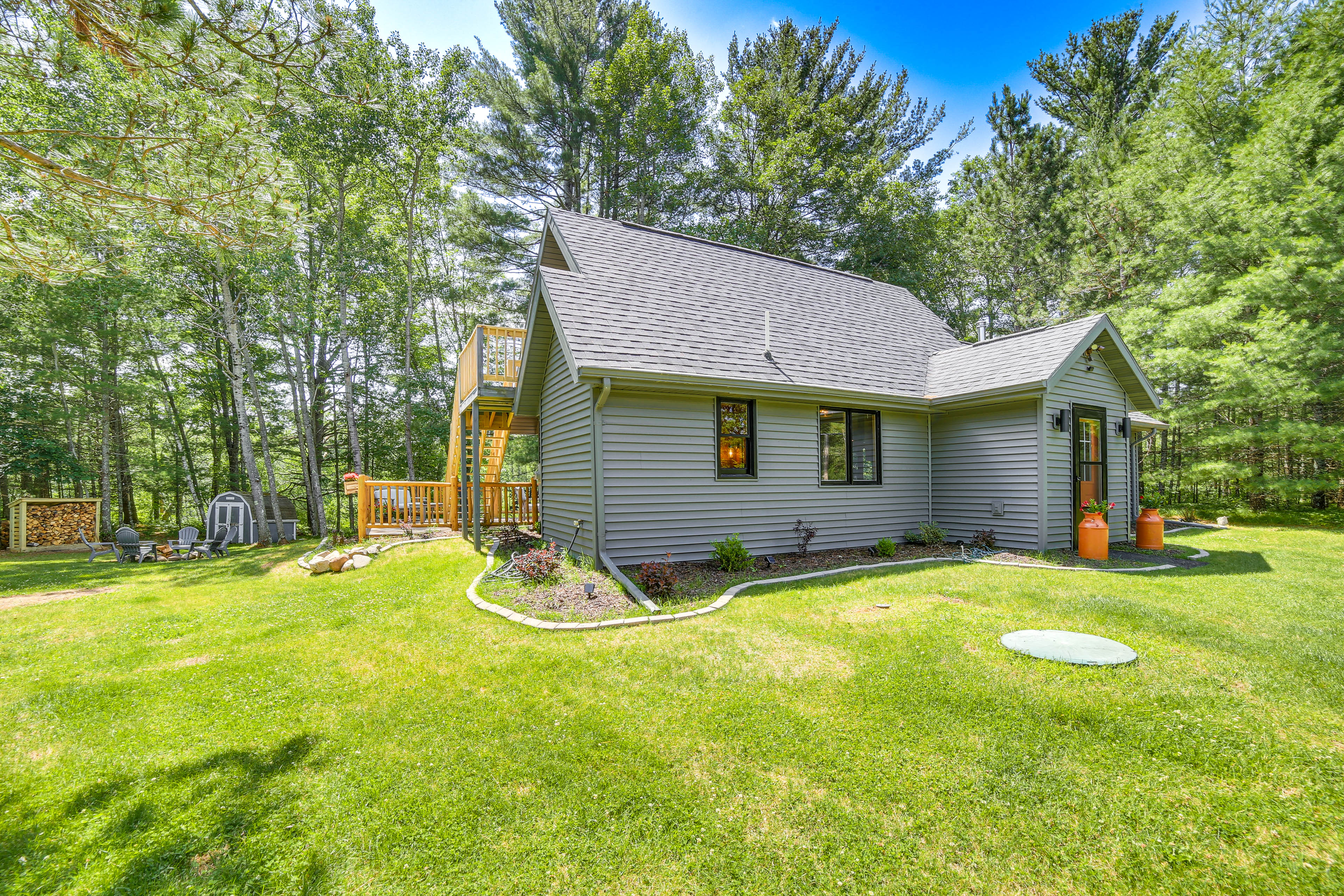 Property Image 2 - Pembine Cabin w/ Expansive Yard, Fire Pit & Grill!