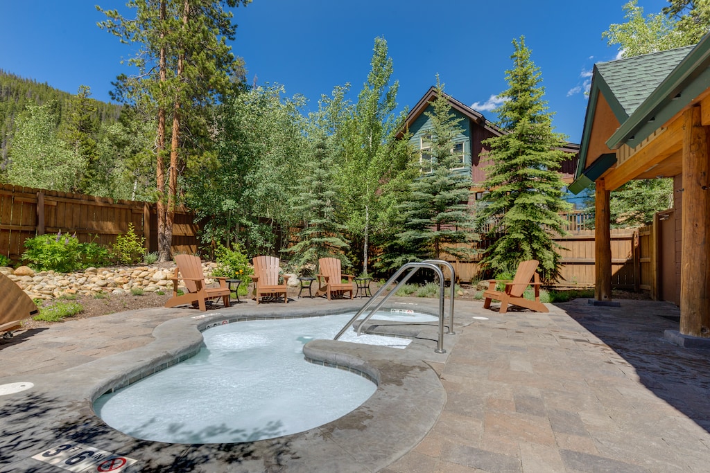 Ski Tip Lodge shared hot tub. 