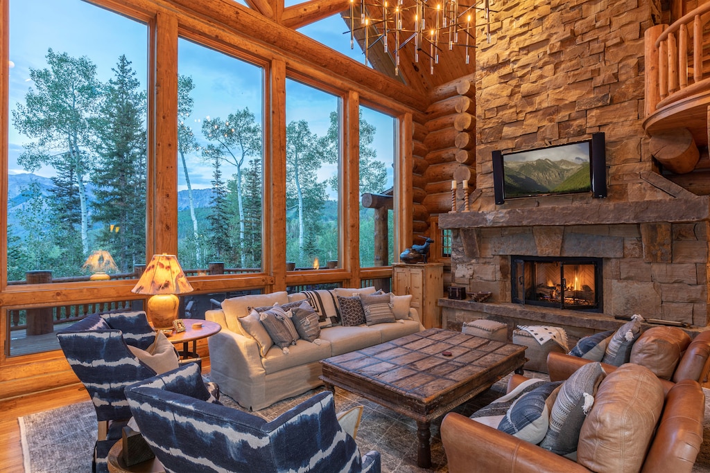 Cozy up to mountain luxury living and true ski in and out access