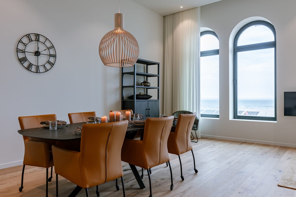 Bright, open living and dining area